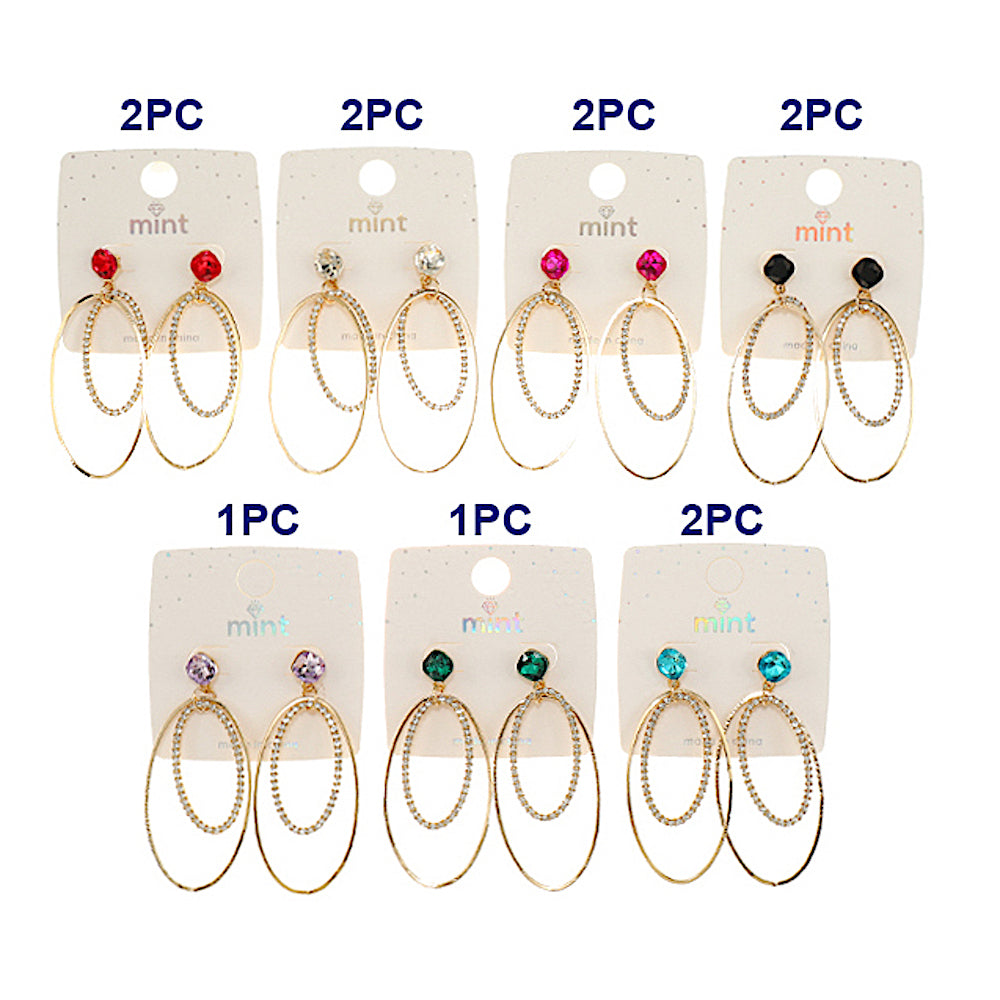 Oval Dangle Earring