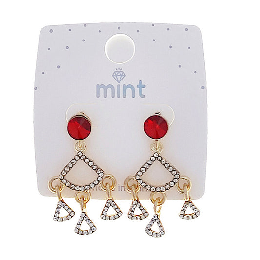 Vintage Geometric Crystal Earring