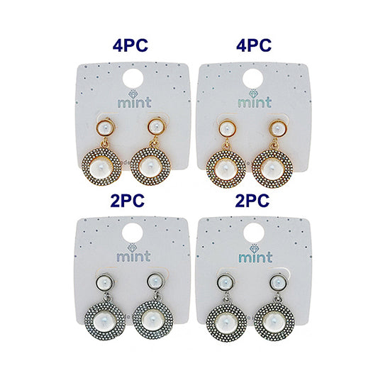 JAE47273 - Pearl Circle Earring