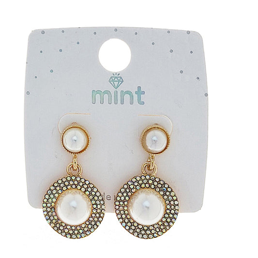 JAE47273 - Pearl Circle Earring