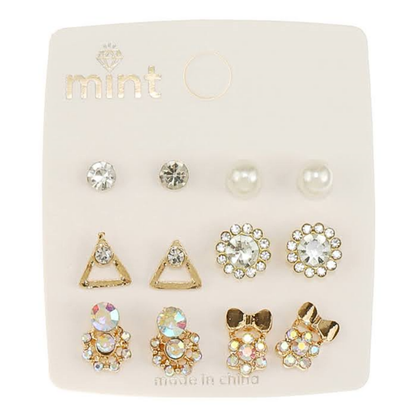 JAE47298 - 6 Pair Earring Set