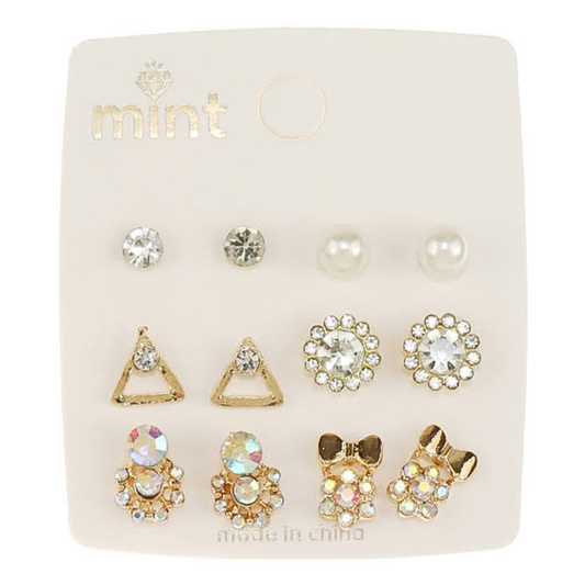 JAE47298 - 6 Pair Earring Set