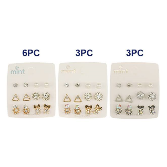 JAE47298 - 6 Pair Earring Set