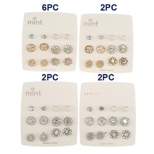 JAE47300 - 6 Pair Earring Set