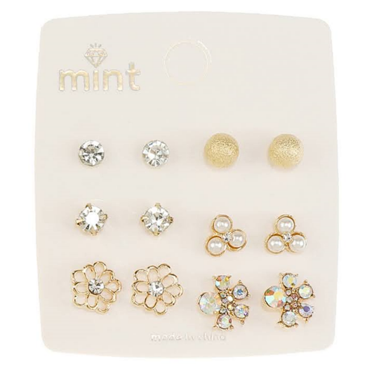 JAE47301 - 6 Pair Earring Set