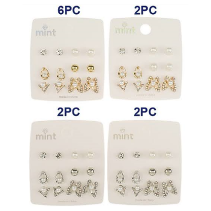 JAE47308 - 6 Pair Butterfly Earring Set