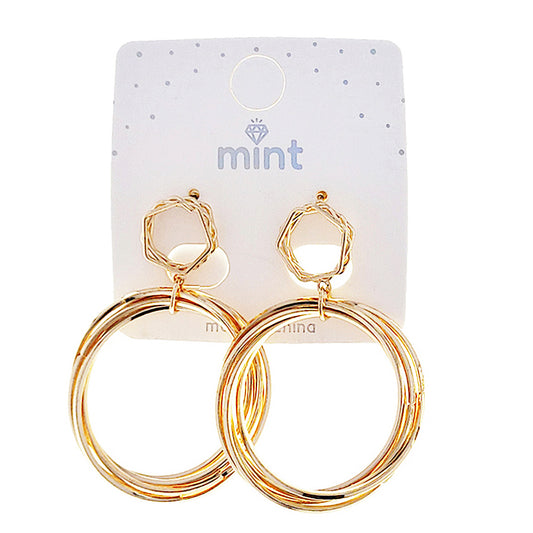 Layered Circle Earring