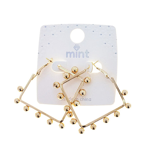 JAE47332 - Beaded Square Hoops