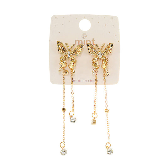 JAE47392 - Butterfly Chain Drop Earring