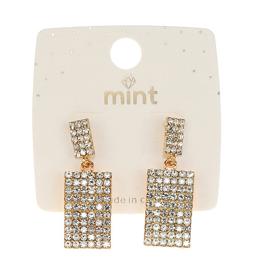 JAE47453 - Pavé Square Earring