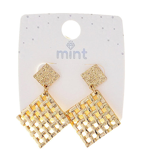 Basketweave Earring