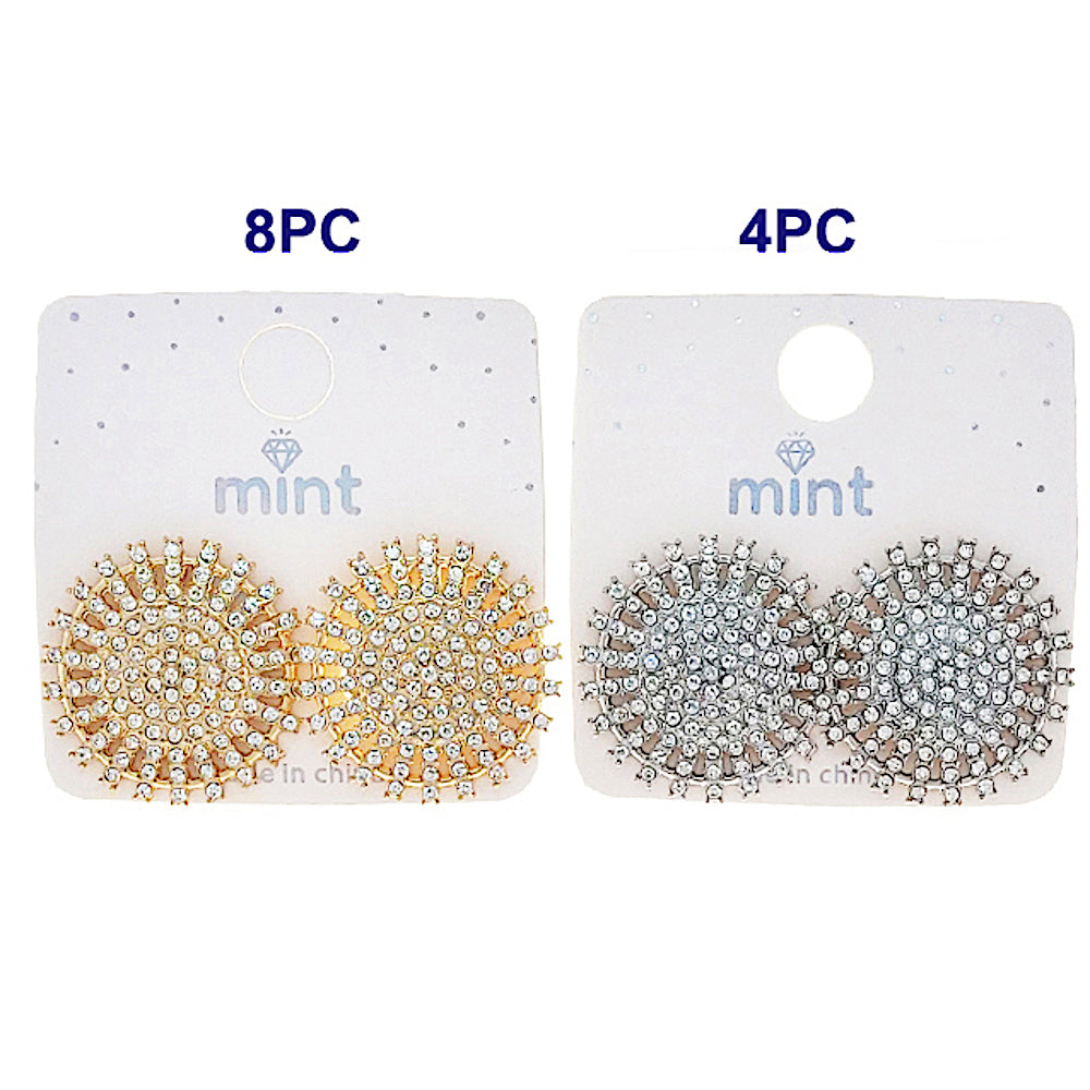 Pavé Rhinestone Sun Earring