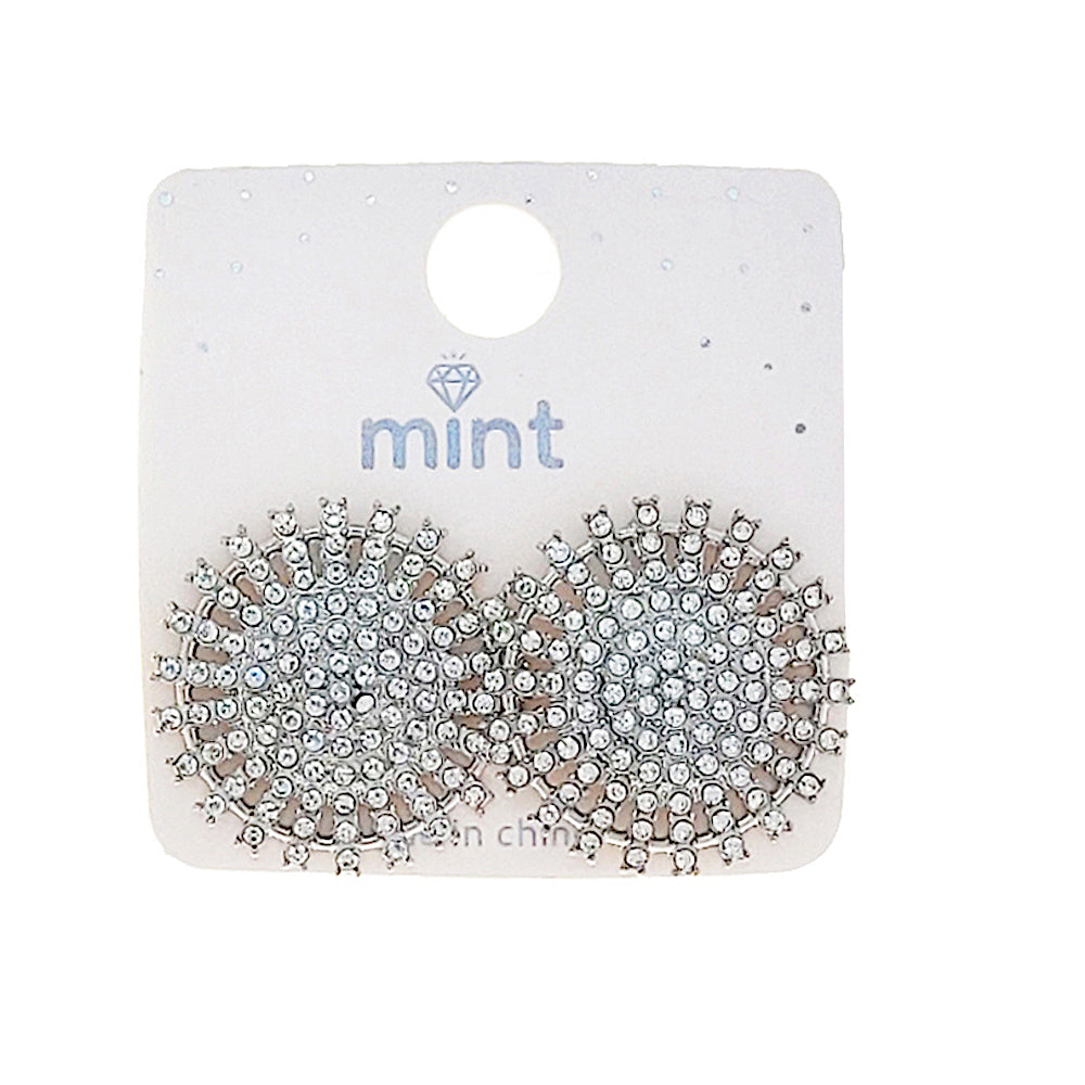 Pavé Rhinestone Sun Earring