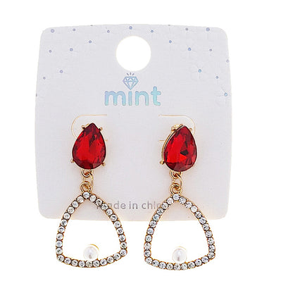 Geometric Crystal Earring