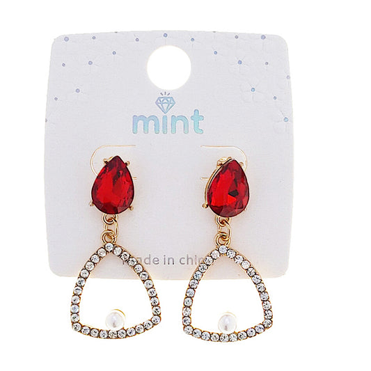 Geometric Crystal Earring