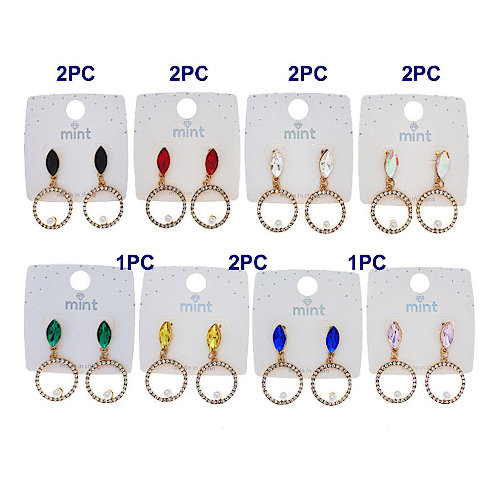Geometric Crystal Earring