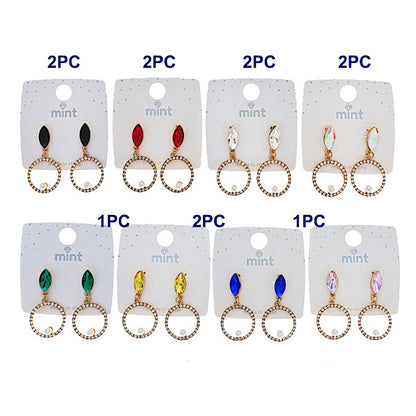 Geometric Crystal Earring