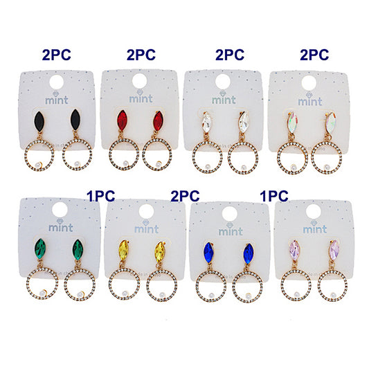 Geometric Crystal Earring
