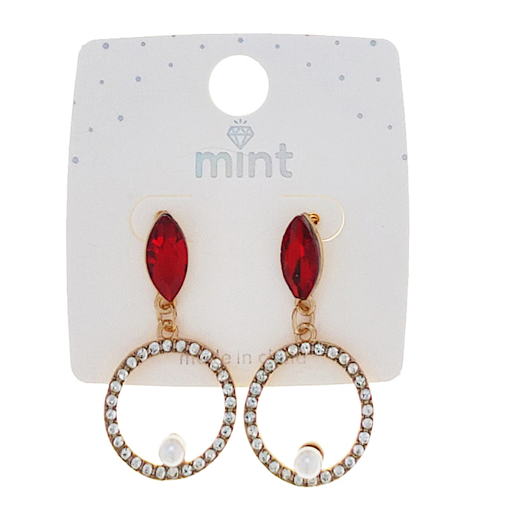 Geometric Crystal Earring