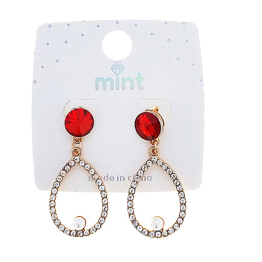 Geometric Crystal Earring