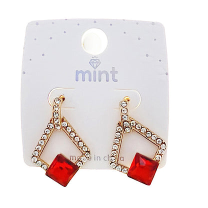 Geometric Crystal Earring