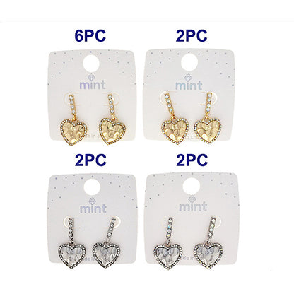 JAE47792 - Hammered Heart Earring