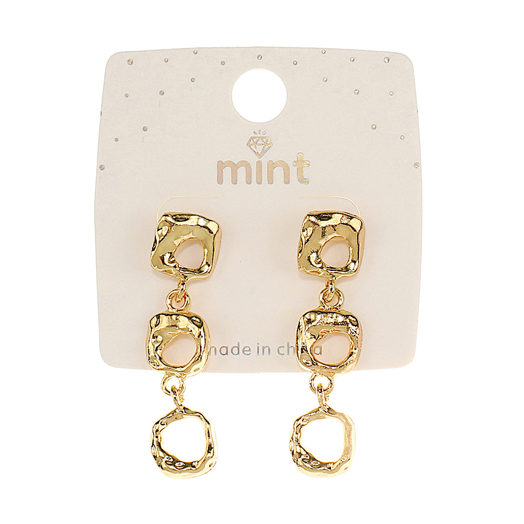 JAE47822 - Molten Metal Earring