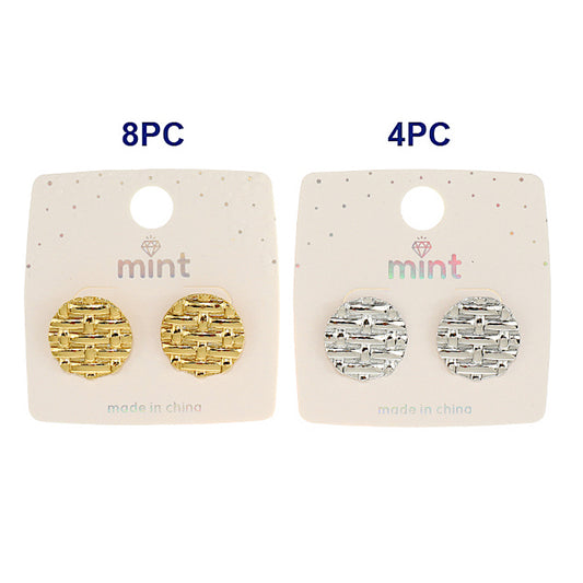 Basketweave Post Earring