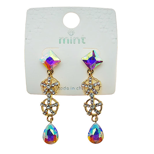 JAE47989 - Crystal Star Drop Earring