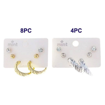 JAE48096 - 3 Pair Hoop Earring Set