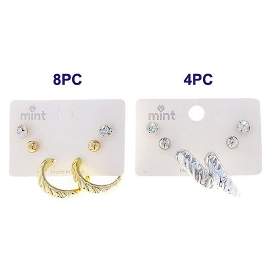 JAE48096 - 3 Pair Hoop Earring Set