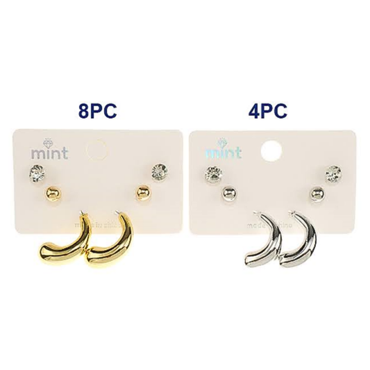 JAE48097 - 3 Pair Hoop Earring Set