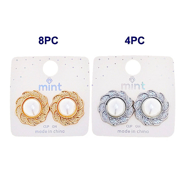 Clip On Pearl Statement Earring