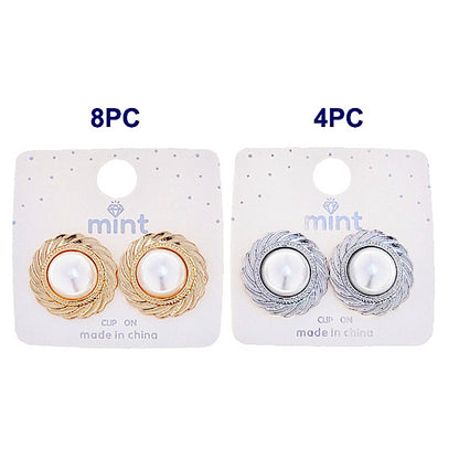 Clip On Pearl Statement Earring