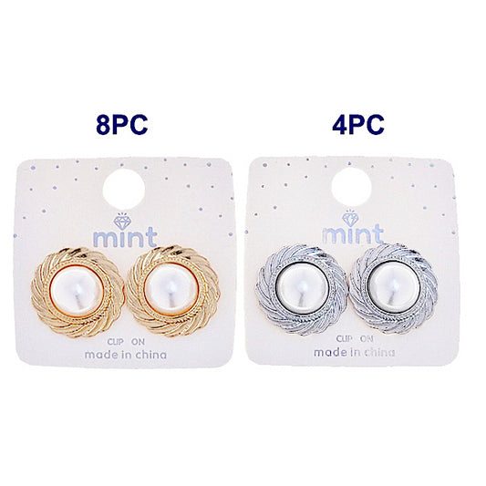 JAE48112C - Clip On Pearl Earring