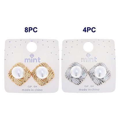 Clip On Pearl Statement Earring