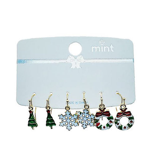 JAE48858 - Christmas Dangle Earring Set