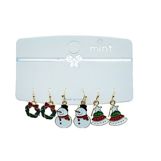 JAE48863 - Christmas Dangle Earring Set