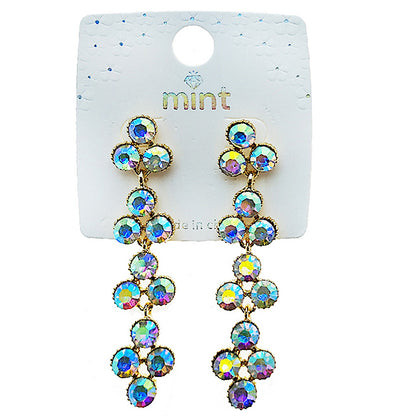 Crystal Cluster Drop Earring