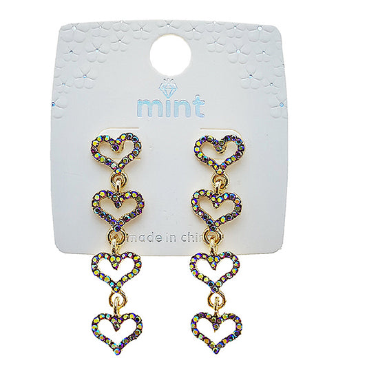 JAE49138 - Heart Cascade Earring