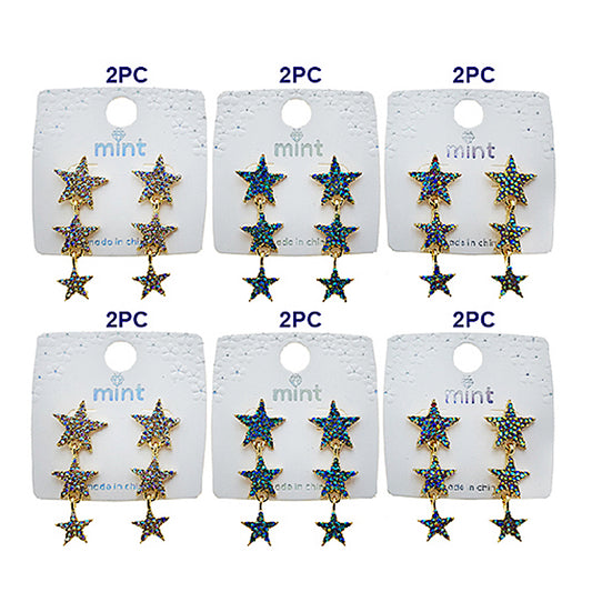 JAE49139 - Star Cascade Earring