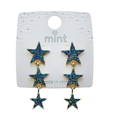 Rhinestone Star Cascade Earring