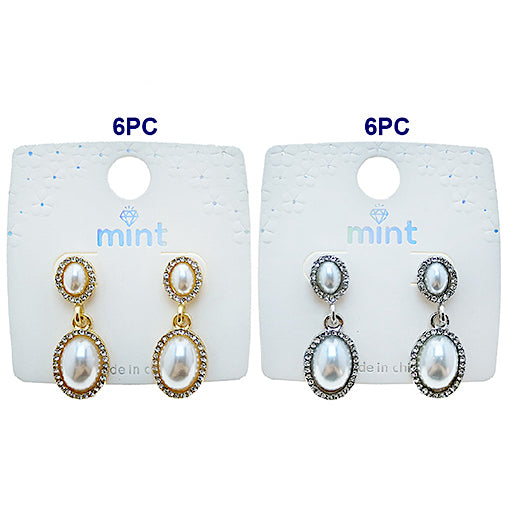 JAE49166 - Pearl Oval Earring