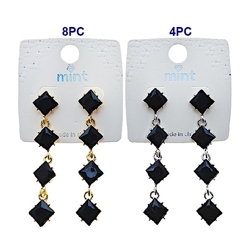 Black Drop Earring