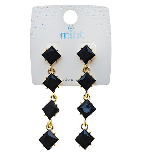 Black Drop Earring