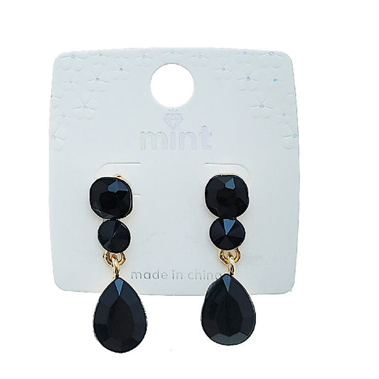Black Drop Earring