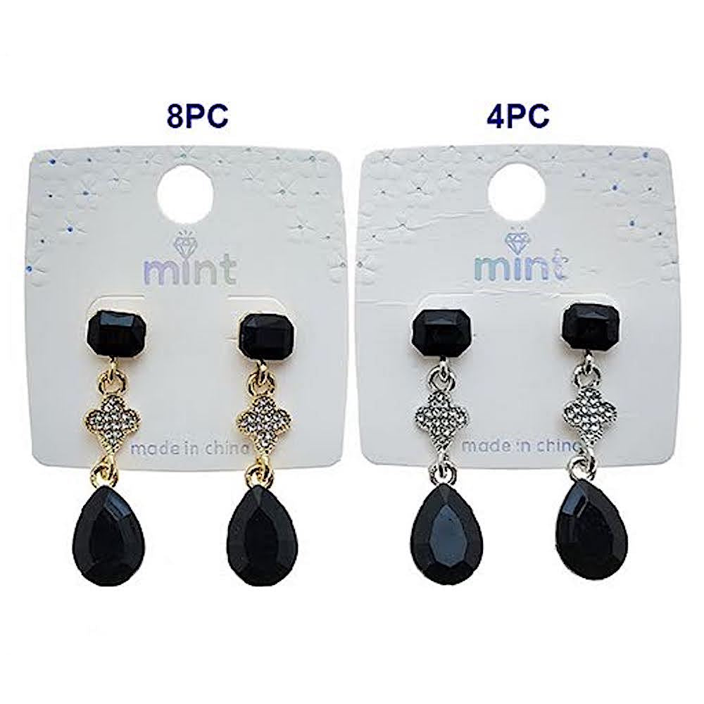 Black Statement Drop Earring