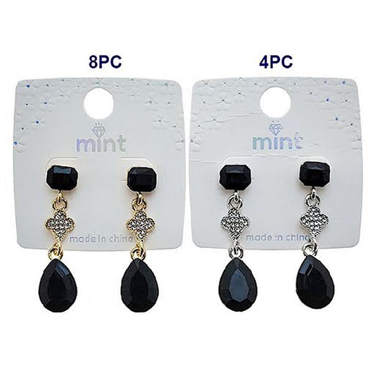 Black Statement Drop Earring
