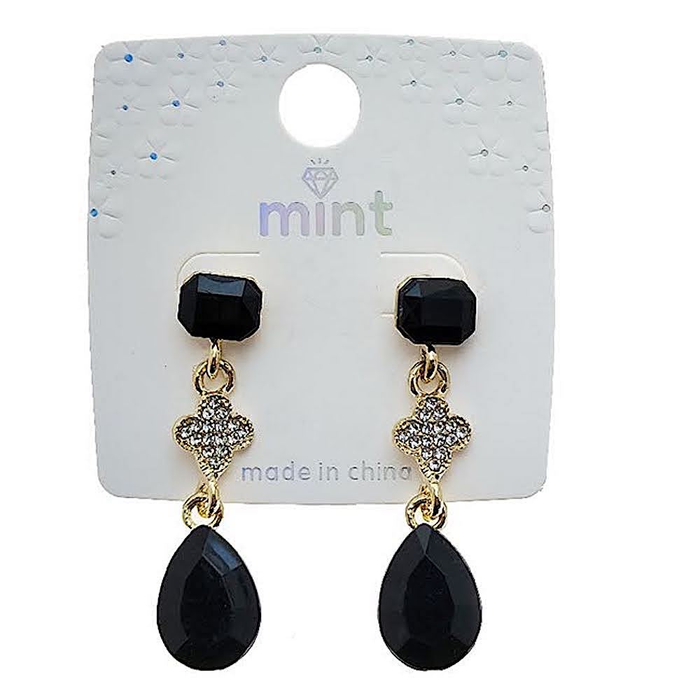 Black Statement Drop Earring