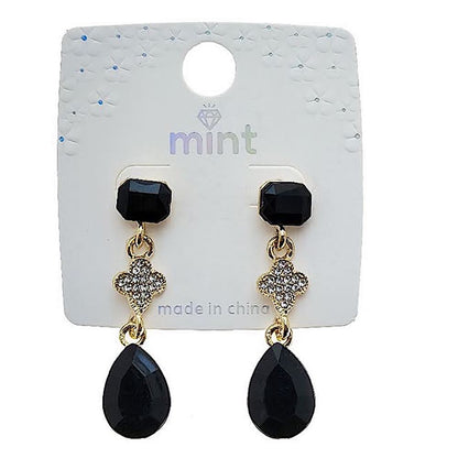 Black Statement Drop Earring